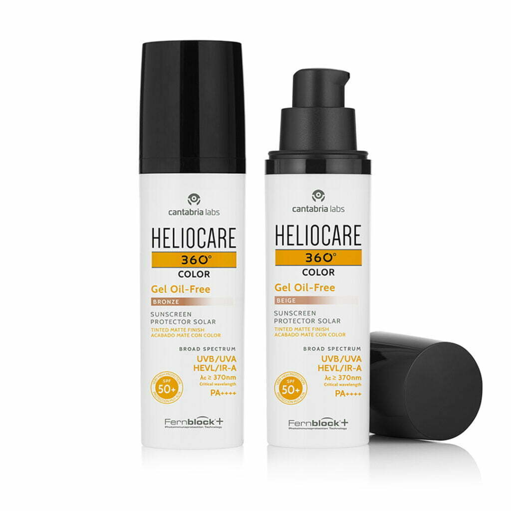 Heliocare 360° Color Oil Free Gel in Beige and Bronze